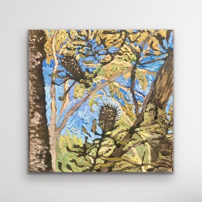 Original Oil paint on timber board, mounted on pine relief frame. by Carla van Laar from VIC - East Gippsland | The East Coas