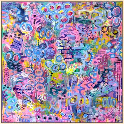 Original Acrylic, spray paint, oil sticks, oil pastels. by Lindy Farley from NSW - Riverina | The East Coast Arts Trail®