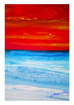 ''Day's End' Art Print' - Printmaking by Alma Jay Art | Featured on The East Coast Arts Trail®