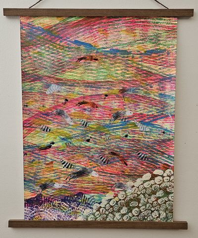 Oil and Synthetic Polymer on Paper by TPF Studios, QLD - Gold Coast | Displayed on The East Coast Arts Trail®
