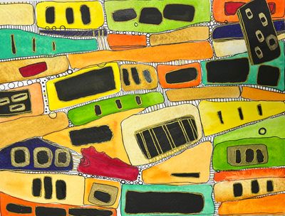 Original Watercolour and pen on paper by Carol Seeley Art from WA - South West | The East Coast Arts Trail®