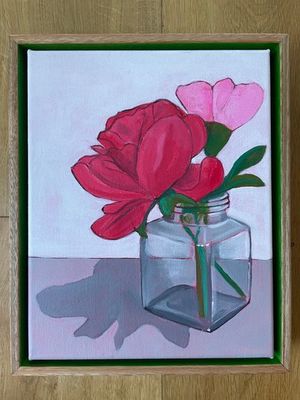 'A simple gesture' - Painting by Daniella D’Cruz | Featured on The East Coast Arts Trail®