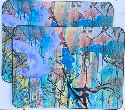 'Placemats and Coasters' - Art Merchandise by Marg Watt | Featured on The East Coast Arts Trail®