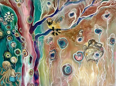 Painting - Animals & Wildlife artwork 'Honey dream' by inessatreasures | The East Coast Arts Trail®