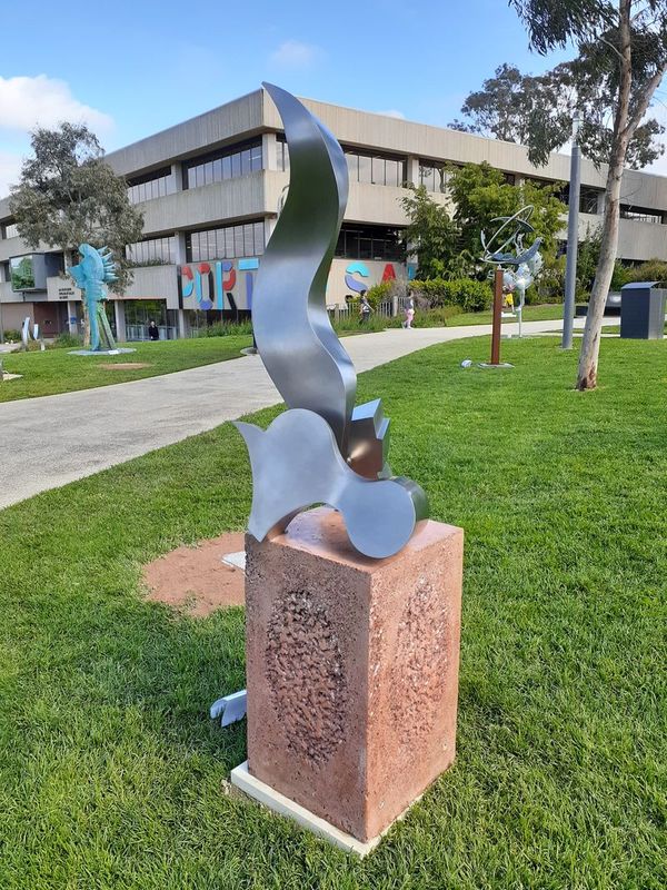 Original Stainless steel on concrete base  by Don Barrett  from VIC - Gippsland | The East Coast Arts Trail™