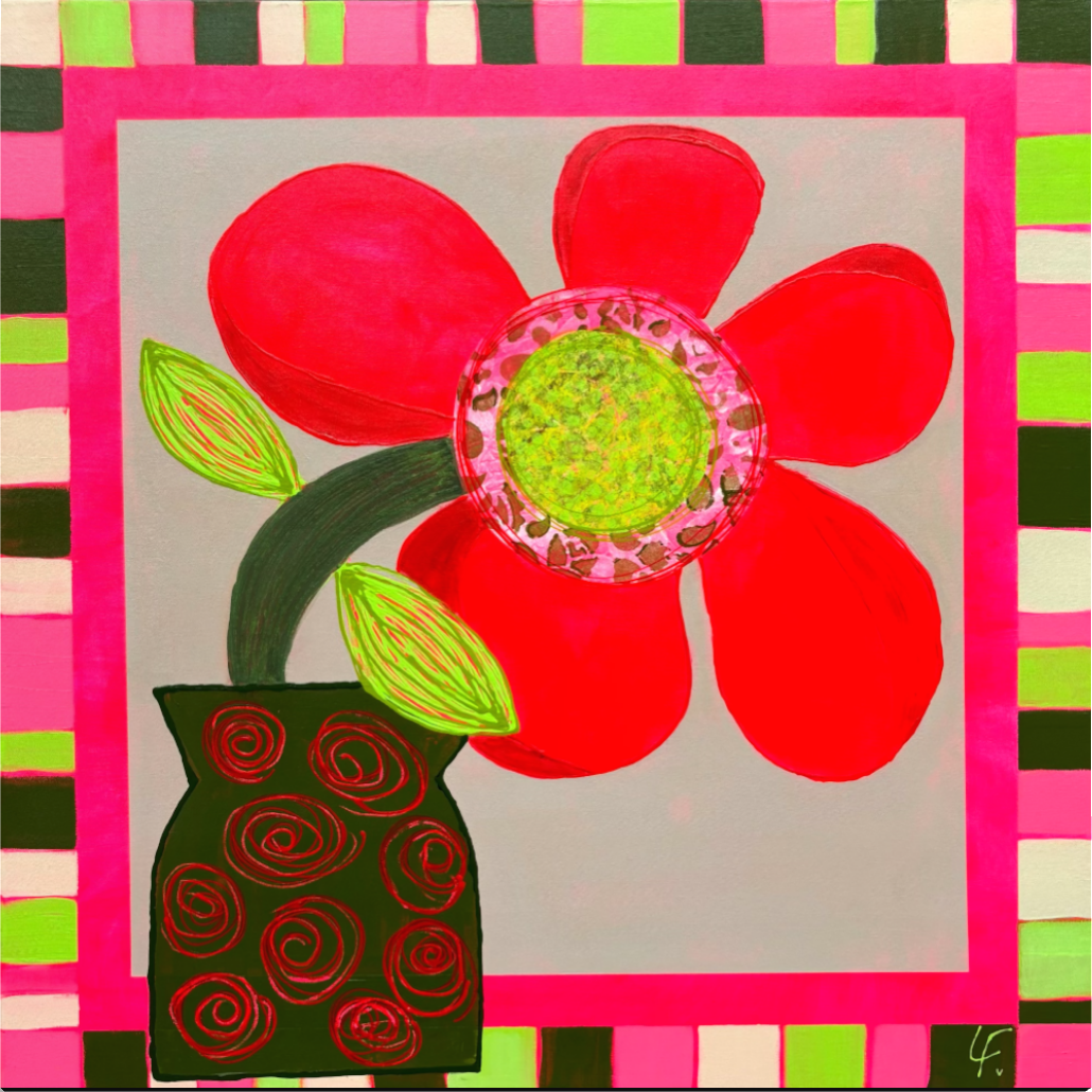'Olive' - Painting - Acrylic by Lindy Farley | Featured on The East Coast Arts Trail®