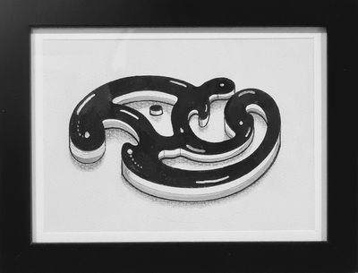 Ink on water colour paper. by Simon Terry, QLD - Brisbane | Displayed on The East Coast Arts Trail®