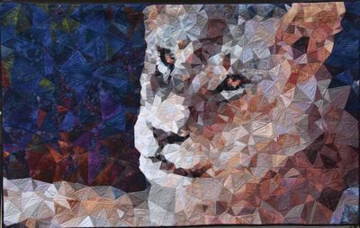 'Kiribu Binte Mflame' - Textiles by Sue de Vanny | Featured on The East Coast Arts Trail™