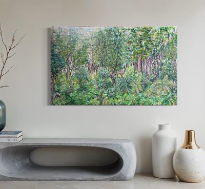 Painting - Acrylic artwork 'Otways Walk ' by Nichola Roberts | The East Coast Arts Trail®