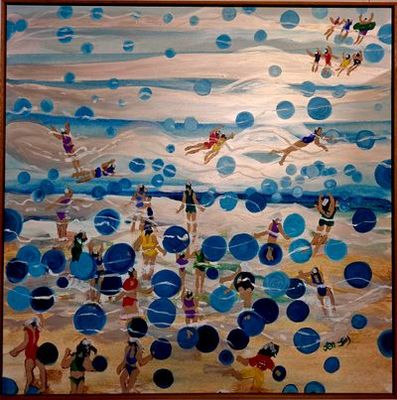 Embellished Acrylic on canvas by Jen Jay Art, QLD - Sunshine Coast | Displayed on The East Coast Arts Trail®