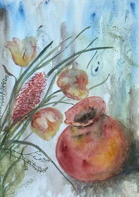 Painting artwork 'In a Sheltered Corner' by Susan Wellingham | The East Coast Arts Trail™