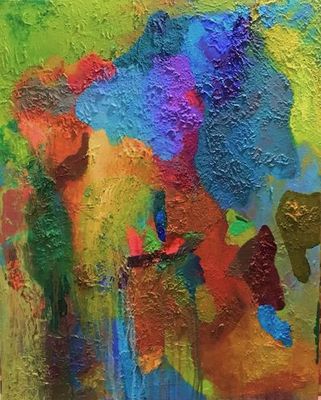 'Textural Elements #10' - Painting - Abstract by Ian Burgess Art | Featured on The East Coast Arts Trail®