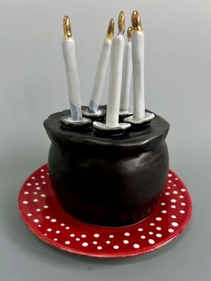 Ceramics artwork 'Birthday Cake' by Susannah Paterson | The East Coast Arts Trail™