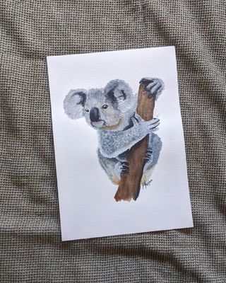 'Kenny the Koala' - Painting by JessKeeliCreative | Featured on The East Coast Arts Trail®