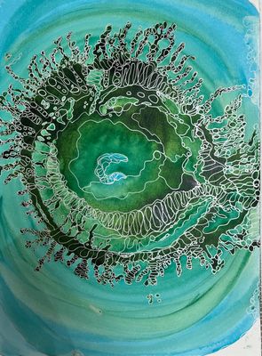 Expressive Arts artwork 'Under the Sea' by Carol Seeley Art | The East Coast Arts Trail®