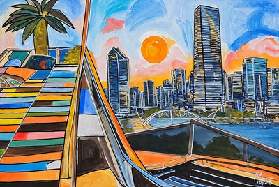 'Brisbane Uprising' - Painting - Oil by Paul Crowe | Featured on The East Coast Arts Trail®