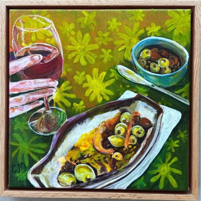 Acrylic on canvas framed in quality oak by Chris O’Neill Oaten, NSW - Northern Rivers | Displayed on The East Coast Arts Trai
