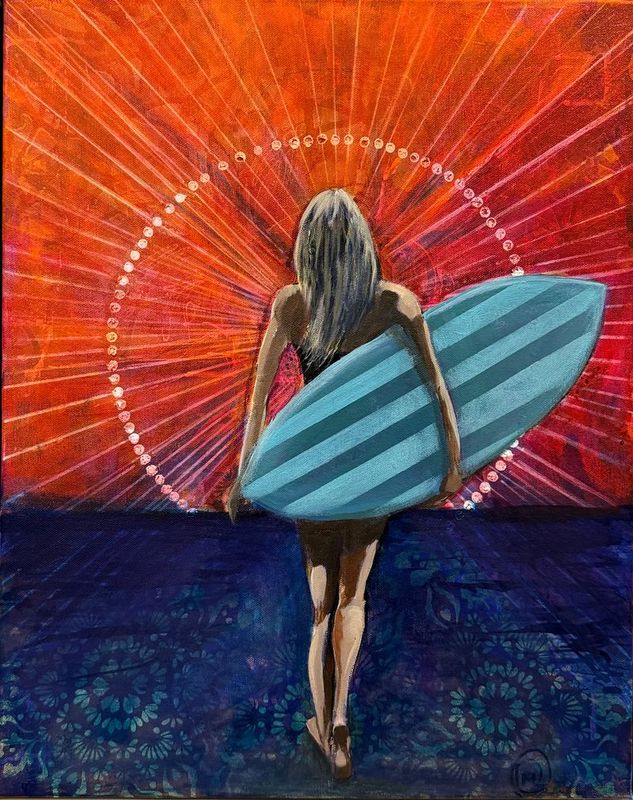 Original Acrylics & Ink by Madeline Maclachlan from QLD - Gold Coast | The East Coast Arts Trail®