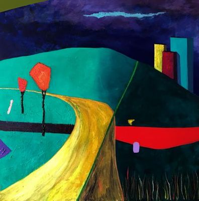 'Smart Landscape ' - Painting by Ian Burgess Art | Featured on The East Coast Arts Trail™