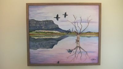 Painting - Australiana artwork 'Tranquillity' by carolyncave2@gmail.com | The East Coast Arts Trail®