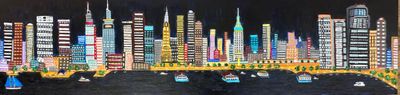 'New York Pano Vibe' - Painting by Steve Quilty Art | Featured on The East Coast Arts Trail™