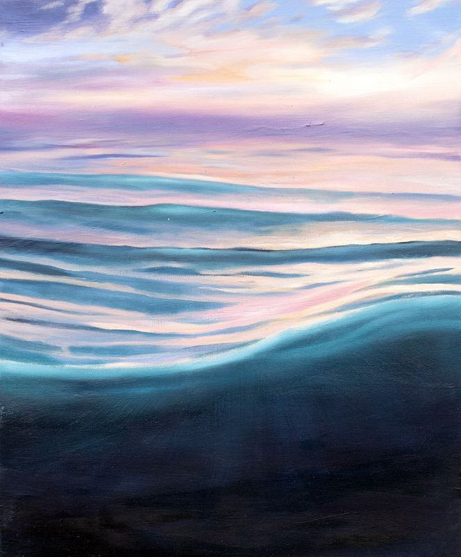 'Purple Meditation' - Painting by Liv Deans Art | Featured on The East Coast Arts Trail®
