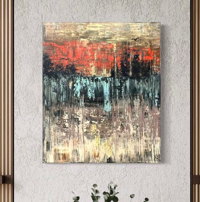 Painting - Acrylic artwork 'Where Eagles Fly ' by Nichola Roberts | The East Coast Arts Trail®