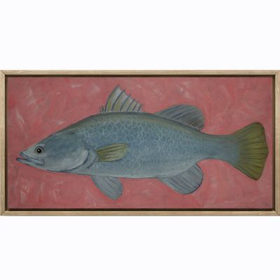 Painting - Acrylic artwork 'Barramundi On Coral' by Nadia Dong Creative | The East Coast Arts Trail®