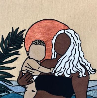 Textile Appliqué Art (with up-cycled materials) by Mum’a Nai, QLD - Cairns | Displayed on The East Coast Arts Trail®