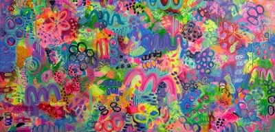 Painting - Abstract artwork 'Not Worth Hiding' by Lindy Farley | The East Coast Arts Trail®
