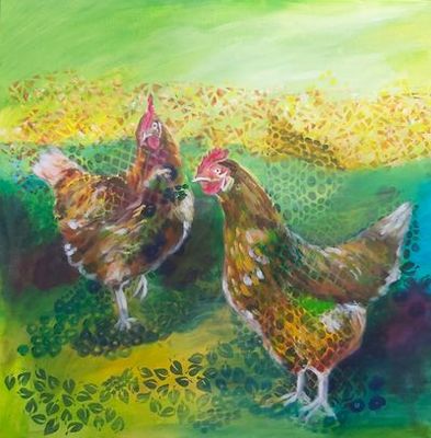 'Free Range' - Painting - Animals & Wildlife by Tanya Burkitt | Featured on The East Coast Arts Trail®