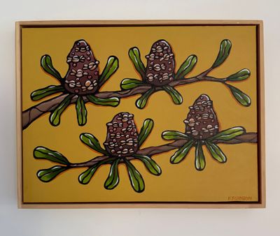 'Rambling Banksia' - Painting by ESGibbon | Featured on The East Coast Arts Trail®