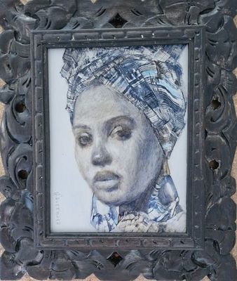 'DHUKU' - Painting - Portrait by Robyn Bradshaw | Featured on The East Coast Arts Trail®