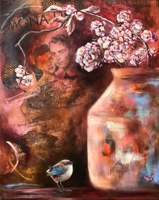 Mixed Media artwork 'Musings' by Philippa Gillett | The East Coast Arts Trail®
