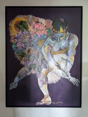Mixed Media artwork 'Blooming Ballerina' by kellybatsiokis | The East Coast Arts Trail™