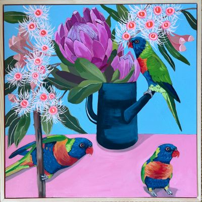 'Peekaboo' - Painting by Gabrielle Tito | Featured on The East Coast Arts Trail®