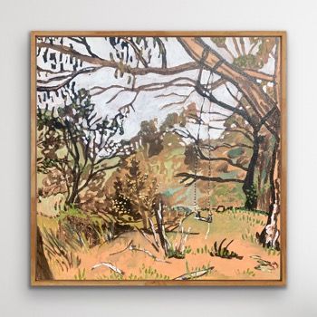 'The swing ' - Painting by Carla van Laar | Featured on The East Coast Arts Trail™