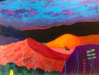 Painting artwork '‘Lonely, wish you were here’' by Ian Burgess Art | The East Coast Arts Trail®