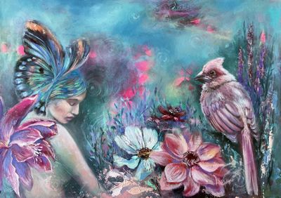 Original Acrylic and Oil on 300gsm paper by Philippa Gillett Fine Art from WA - Wheatbelt | The East Coast Arts Trail®
