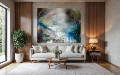 Painting artwork 'Holding space' by Roopali Arora | The East Coast Arts Trail™