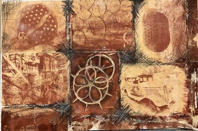 Printmaking artwork 'Relics ' by Shannon Melville | The East Coast Arts Trail®