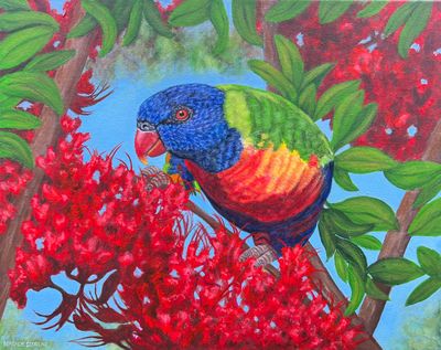 'Happy Days ' - Painting by Natalie Douglas | Featured on The East Coast Arts Trail®
