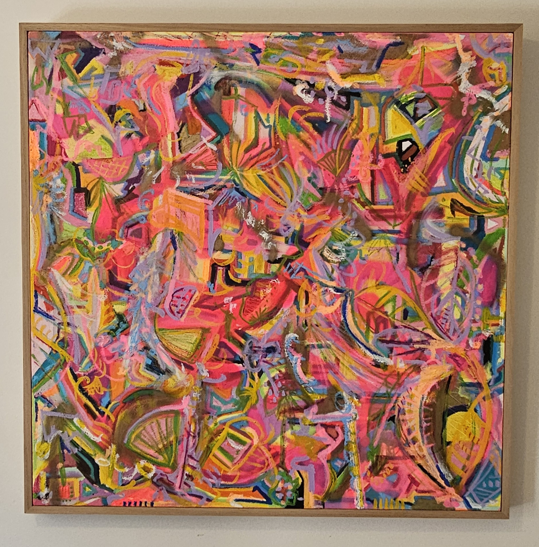 'Pretty in Pink Paradise' - Painting by TPF Studios | Featured on The East Coast Arts Trail®