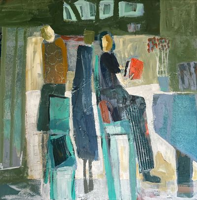 Acrylic and collage on canvas by Jennifer Baxter, VIC - Great Ocean Road | Displayed on The East Coast Arts Trail®