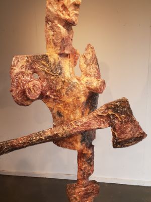 Wood painted  by Don Barrett , VIC - Gippsland | Displayed on The East Coast Arts Trail™