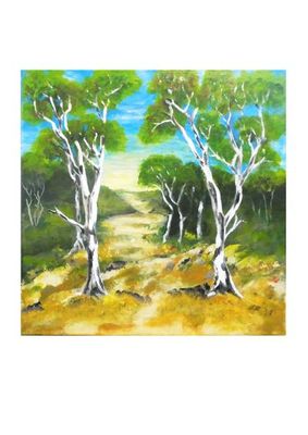'BUSH WALK' - Painting by Chris Holland | Featured on The East Coast Arts Trail®