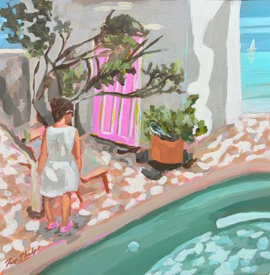 Painting artwork 'One Little Bird - Original' by Pip Phelps | The East Coast Arts Trail®