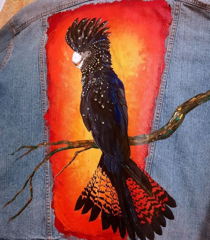 Acrylic on Denim by La licuala, QLD - Cairns | Displayed on The East Coast Arts Trail™