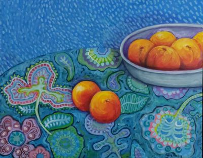 Acrylic paint on stretched canvas.  by Fiona Thorning, QLD - Brisbane | Displayed on The East Coast Arts Trail®