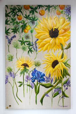 '"Sunshine"' - Painting - Oil by monicamaryburrows@bigppaintings27@ond.com | Featured on The East Coast Arts Trail®